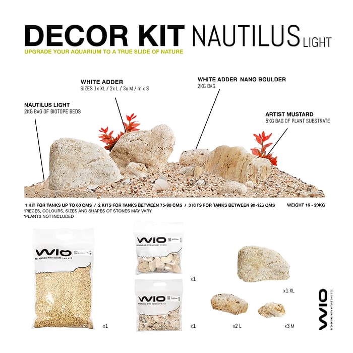 Hardscape River KIT Nautilus Light Biotope